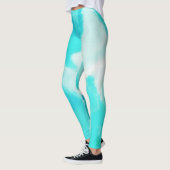 Leggings Tache de peinture turquoise (Gauche)