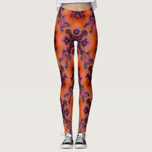 Leggings tâche d'encre au coucher du soleil