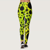 Leggings Taches de bulle spatiale - Jaune/Citron (Dos)