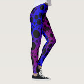 Leggings Taches de bulle spatiale - Violet/Bleu (Droite)