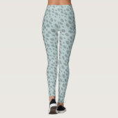 Leggings Taches de guépard gris bleu clair (Dos)