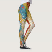 Leggings taches de peinture abstraites modernes (Droite)