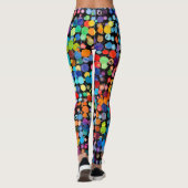 Leggings Taches de peinture funky (Dos)