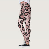 Leggings Taches d'impression de léopard guépard peintes en  (Gauche)