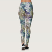 Leggings Taches et taches de peinture sous verre martelé (Dos)