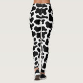 Leggings taches noires et blanches, motif de vache (Dos)
