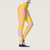 Leggings Taches roses sur or (Droite)