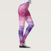 Leggings Tacheté de violet et de rose (Droite)