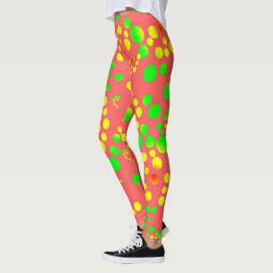Leggings tachetés colorés