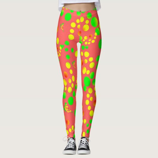 Leggings tachetés colorés (Devant)