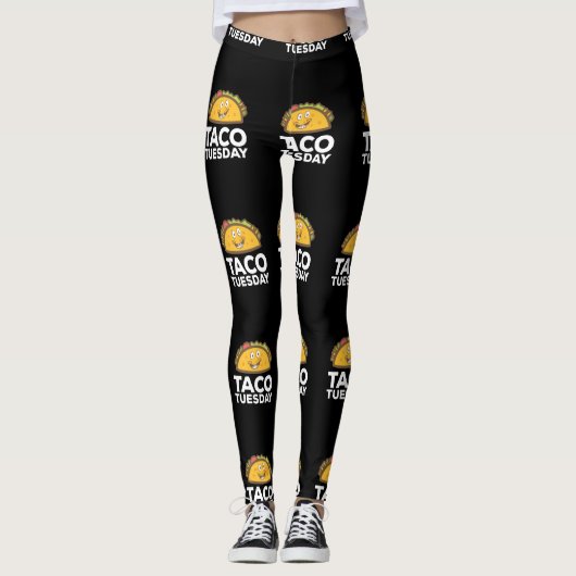 Leggings Taco Mardi Smiling Taco (Devant)