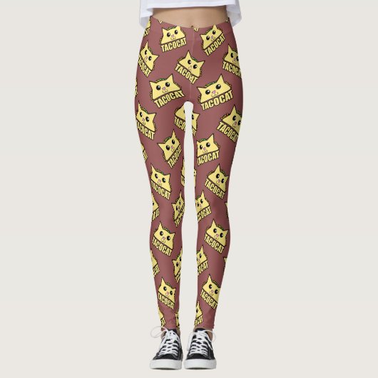 Leggings Taco Patterned Chat (Devant)