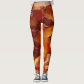 Leggings Taille en style : Cute Pork and Bacon Motif (Devant)