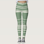 Leggings Tailles complexes en vert (Devant)