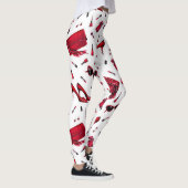 Leggings talons rouges, motif d'accessoires de mode. (Droite)
