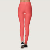 Leggings Tan et rose épais chic dans une robe de soleil (Dos)