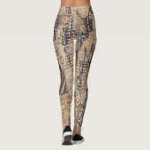 Leggings Tan et tissu de boue d'Africain noir (Dos)