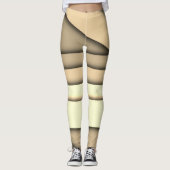 Leggings Tan monochrome moderne (Devant)