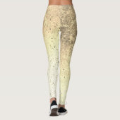 Leggings Tan Speckled Grunge Abstrait (Dos)
