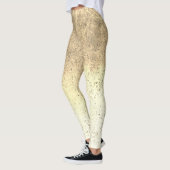 Leggings Tan Speckled Grunge Abstrait (Gauche)