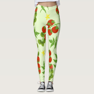 Leggings Tango de tomate : Impression végétale Vintage