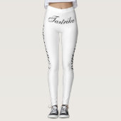 Leggings tantrika noire en blanc (Devant)