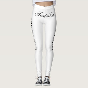 Leggings tantrika noire en blanc