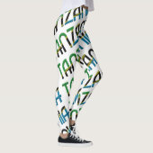 Leggings Tanzanie Afrique Motif de la typographie (Droite)