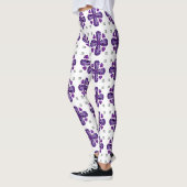 Leggings Tanzanite 4 feuilles (Gauche)