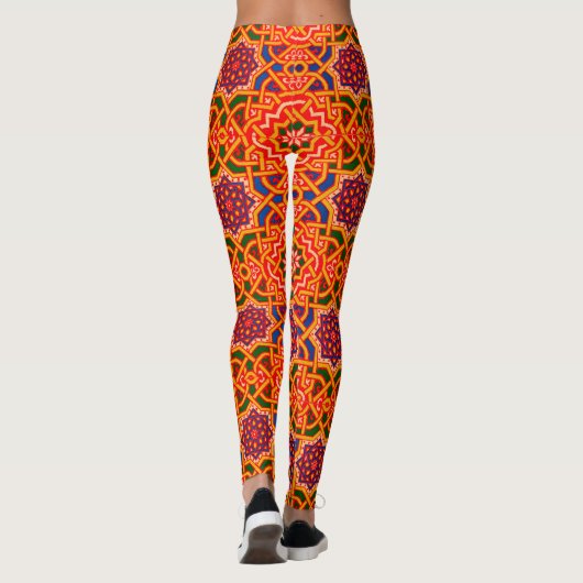 Leggings Tapis coloré d'époque (Dos)