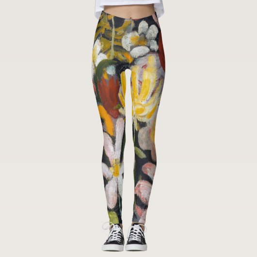 Leggings Tapis de fleurs | Auguste Macke | (Devant)