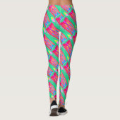 Leggings Tapis et chiffons Art pur abstrait suprême (Dos)