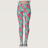 Leggings Tapis et chiffons Art pur abstrait suprême (Devant)