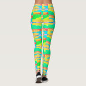 Leggings Tapis et chiffons Art pur abstrait suprême (Dos)