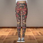 Leggings Tapis Floral indien vintage avec oiseaux et animau<br><div class="desc">Tapis Floral indien vintage avec oiseaux et animaux</div>