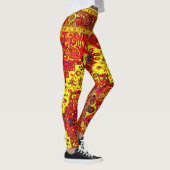 Leggings TAPIS PERSAN - Rouge & Jaune (Droite)