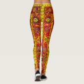Leggings TAPIS PERSAN - Rouge & Jaune (Dos)