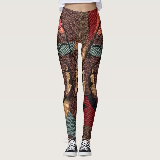 Leggings Tapisserie africaine (Devant)