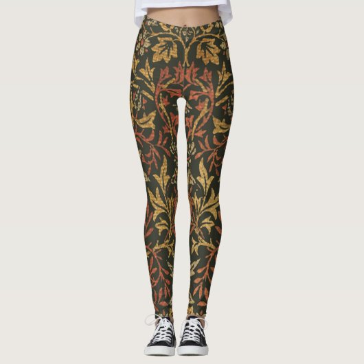Leggings Tapisserie du jardin de fleurs William Morris (Devant)