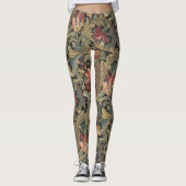 Leggings Tapisserie florale riche Brocade Antique Classique (Devant)