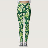 Leggings Tapisserie Shamrock Emeraude : Vert foncé (Devant)