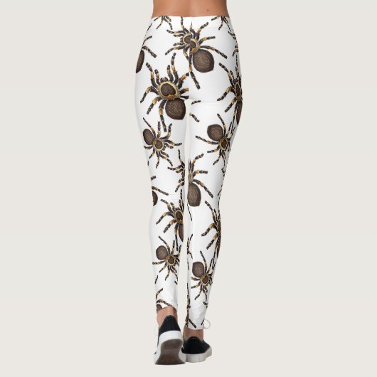 Leggings Tarantula sur blanc (Dos)