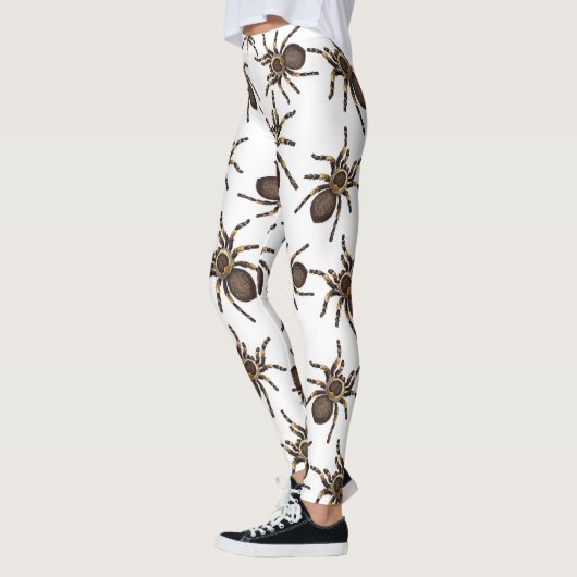 Leggings Tarantula sur blanc (Gauche)