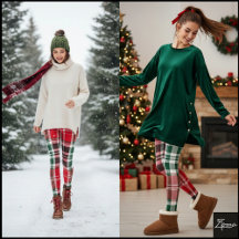 Tartan à carreaux rouge et vert de Noël classique