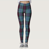 Leggings Tartan bleu mauve Dunbroch (Devant)