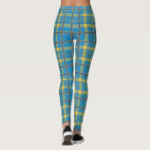 Leggings Tartan bleu, vert et jaune (Dos)