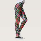 Leggings Tartan courageux de coeur (Droite)