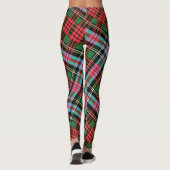 Leggings Tartan courageux de coeur (Dos)