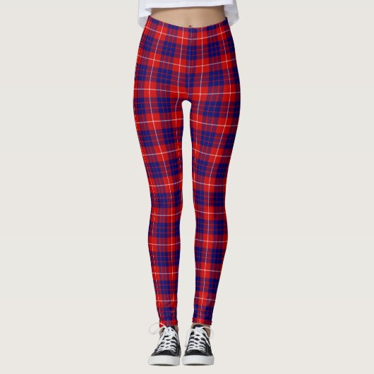 Leggings Tartan de Hamilton de clan (Devant)