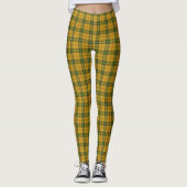 Leggings Tartan de la Saskatchewan vert ambre (Devant)